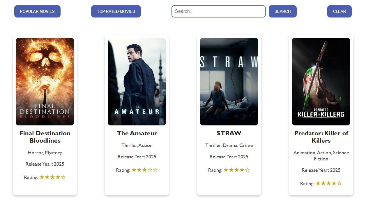 TMDB app preview